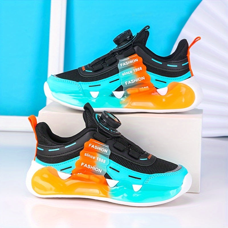 Boys' Breathable Mesh Running and Basketball Shoes Low Top Spring Autumn 2024