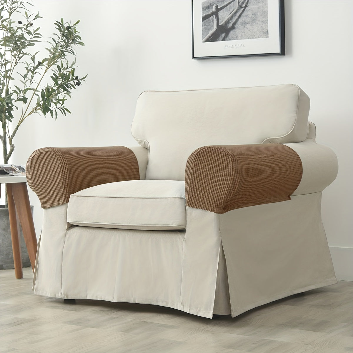 Накладки на подлокотники дивана из спандекса и полиэстера, моющиеся в машине, в нескольких цветах