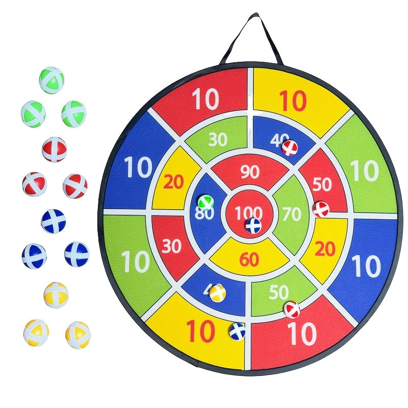 12-Piece Sticky Dart Board Game Set Indoor Outdoor Family Party Toy