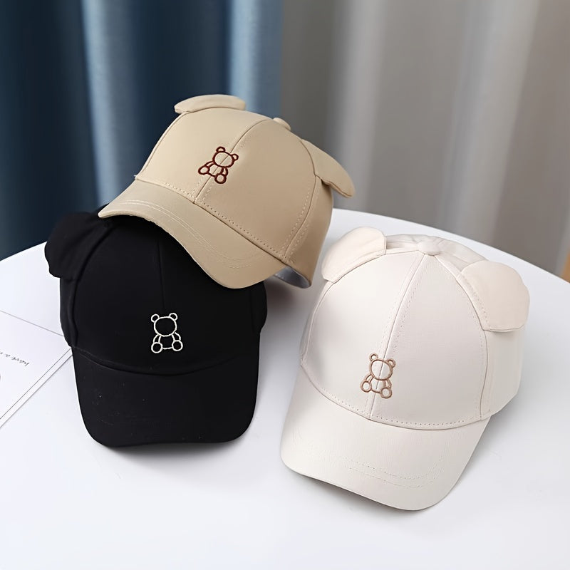 Kids Baseball Cap for Boys and Girls Sun Protection Summer Beach Fitted Woven Polyester Mixed Color