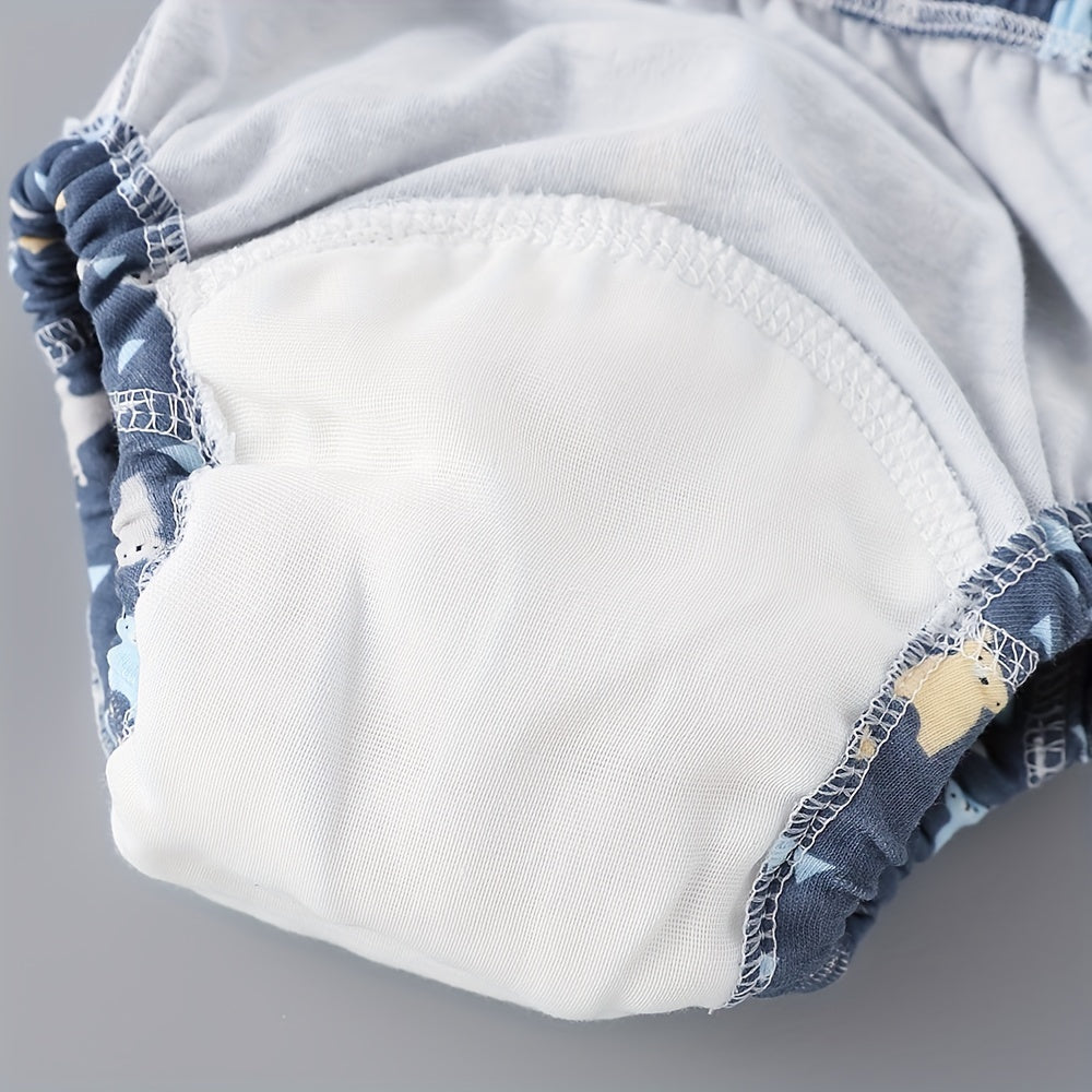 Cotton Training Pants Set of 6 Reusable Washable Potty Training Pants for Toddlers