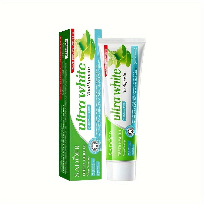 Pasta de dientes de Aloe Vera 100g Limpieza profunda y blanqueamiento para un aliento fresco