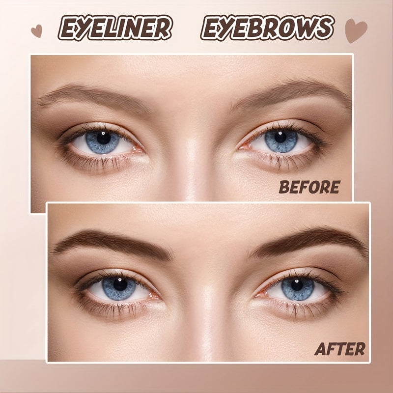 Женская водостойкая помада для бровей с двойным концом, стойкая к смазыванию и длительного действия