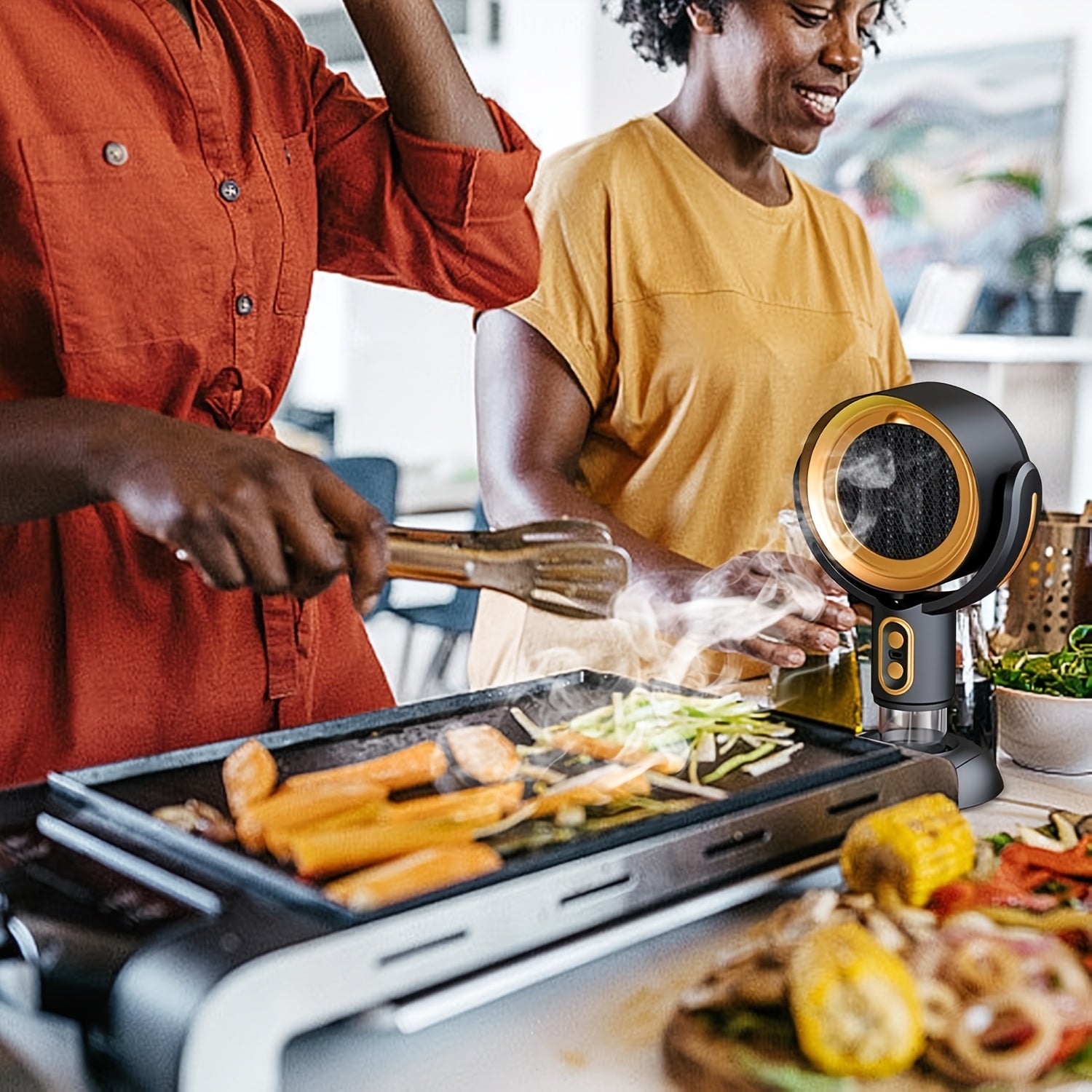 Портативный вентилятор для вытяжки с USB-питанием для внутренней вентиляции кухни