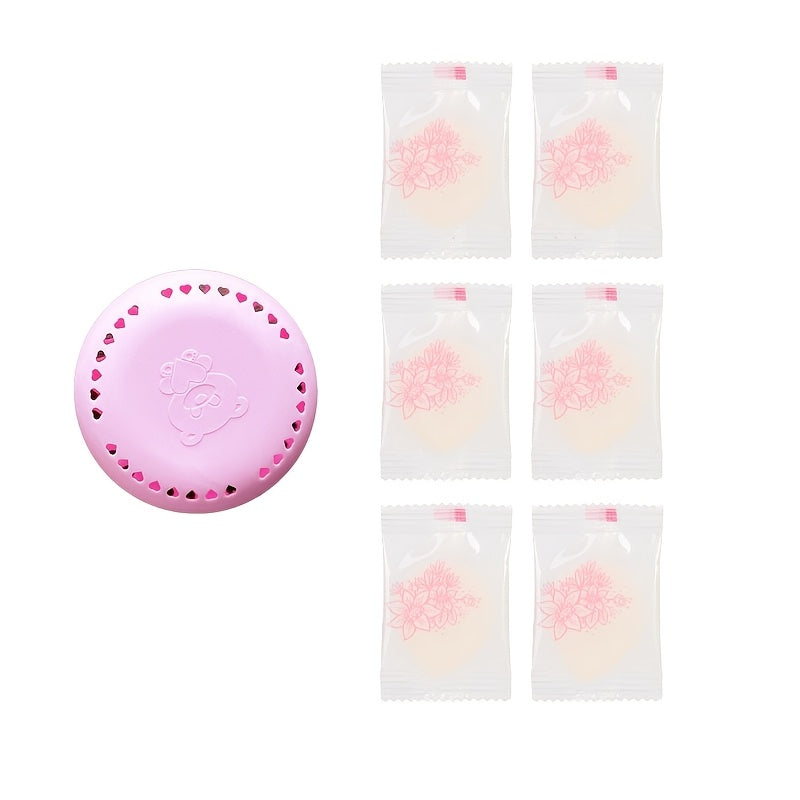 20pcs Cartoon Patterned Self-Adhesive Air Freshener Tablets Reusable Aromatherapy Deodorant for Home Car Bathroom Bedroom Wardrobe Toilet