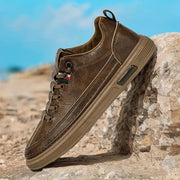 Men's Casual Sports Sneakers with PVC Sole and PU Upper