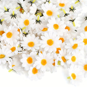Artificial White Daisy and Chrysanthemum Flower Heads for Wedding and Holiday Decor