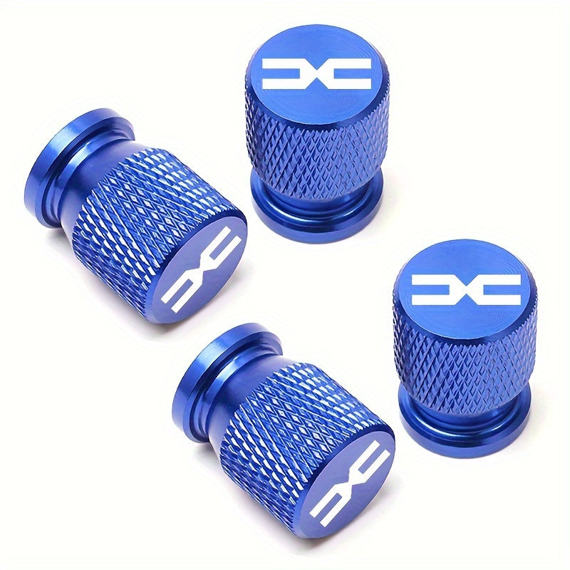 4-to'plam alyuminiy shinalar ventili bo'lagi qopqog'i, avtomobillar uchun universal moslik, chang qopqog'i