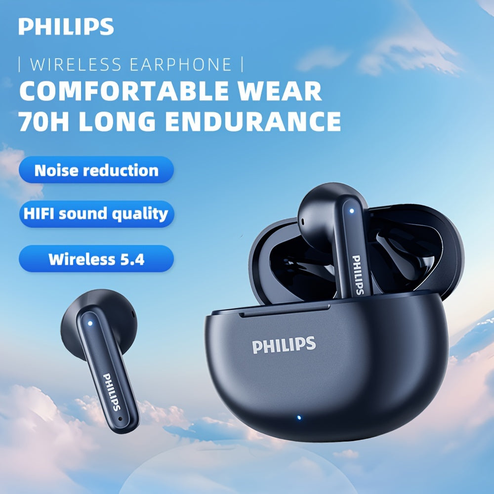 Yangi Philips Sport Headset simsiz zaryadlash qutisi, qayta zaryadlanadigan batareya, yarim ochiq dizayn, kondensator mikrofon, TWS quloqchinlar TAT1199