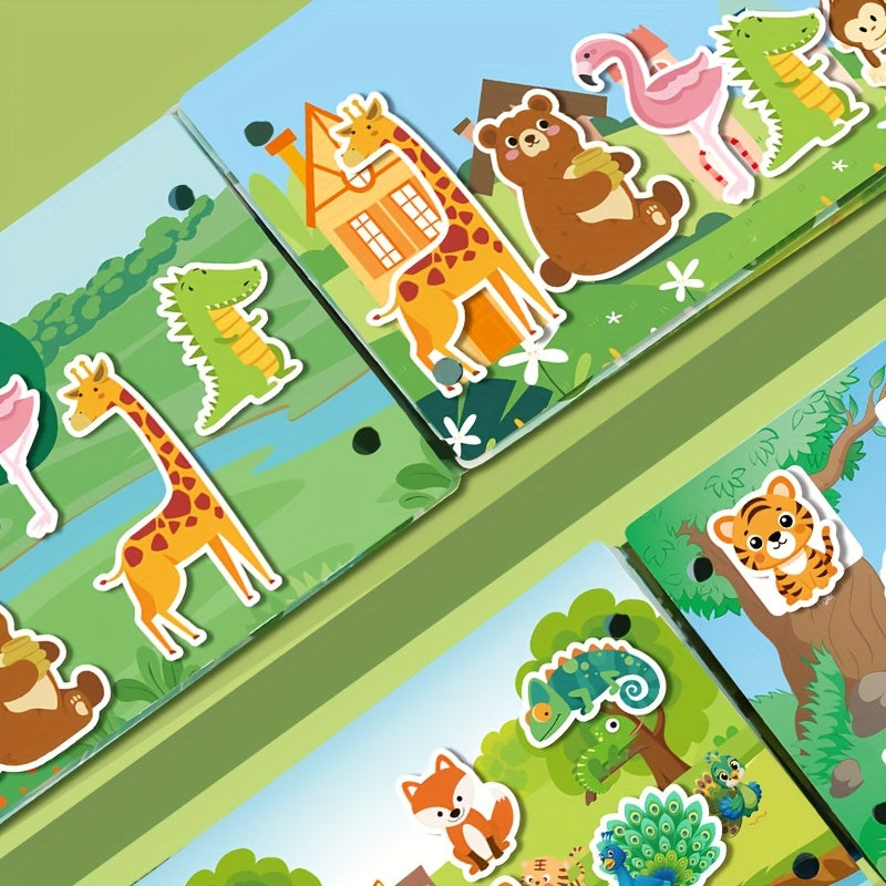 Libro interactivo para niños ocupados para el aprendizaje temprano, lógica cognitiva, habilidades motoras finas, juguete educativo de rasgar y pegar