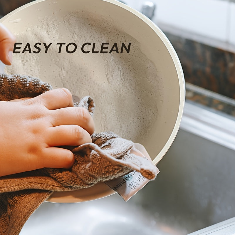 8-Piece Non-Stick Aluminum Cookware Set White Induction Safe Space-Saving