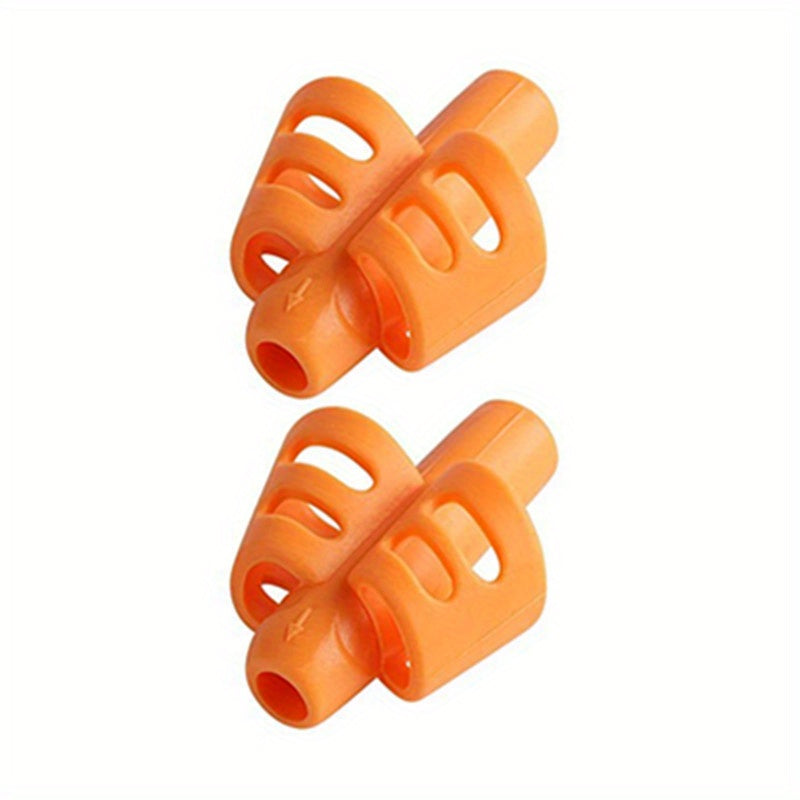 Herramienta de escritura de silicona de dos dedos para niños, color mezclado, ayuda para estudiar, regalo de Ramadán