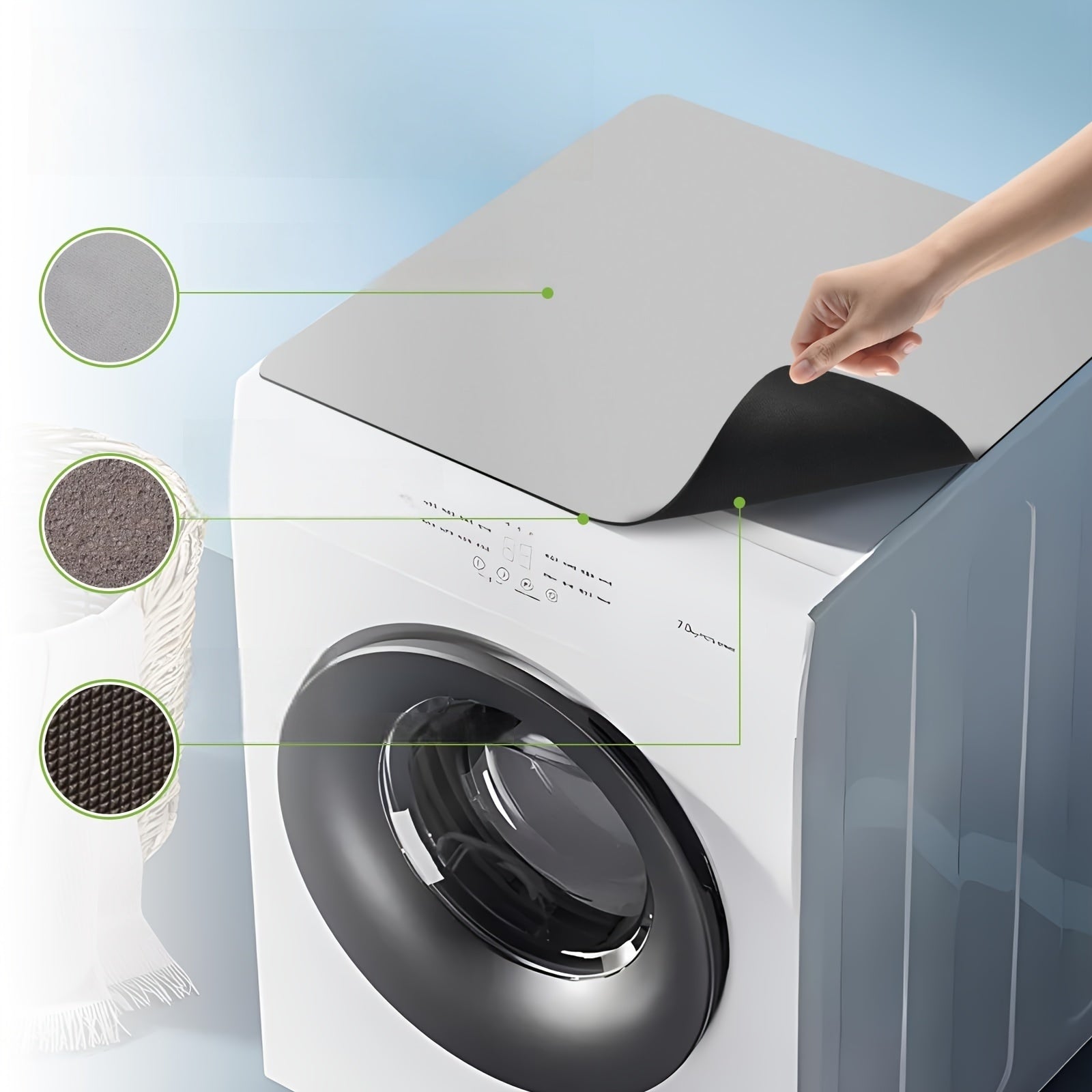 Внутренние части и аксессуары для RV: защитная подкладка из диатомовой земли для быстросохнущей стиральной машины и сушилки, размером 50,04 см X 59,94 см, с высоко впитывающим верхним слоем для мойки RV