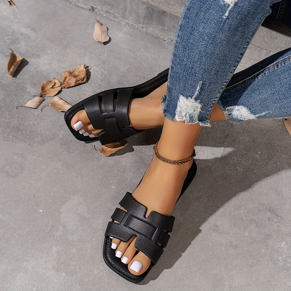 Women's EVA Flat Slip-On Sandals Lightweight Breathable Beach Bathroom