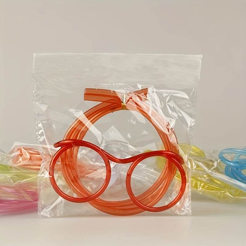 Children's Plastic Crazy Straw Glasses for Birthday Party Favors and Gift Bags
