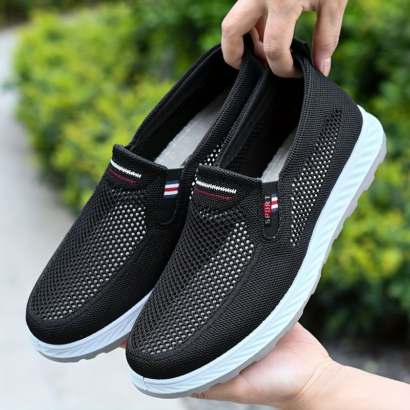 Men's Breathable Mesh Slip-On Loafers for Outdoor Activities