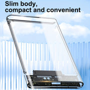 2.5-Inch SATA SSD Hard Drive Enclosure USB 3.1 Type-C Transparent Case