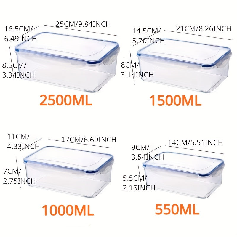 Food Storage Containers Set, Microwave Safe, Various Sizes for Fruits