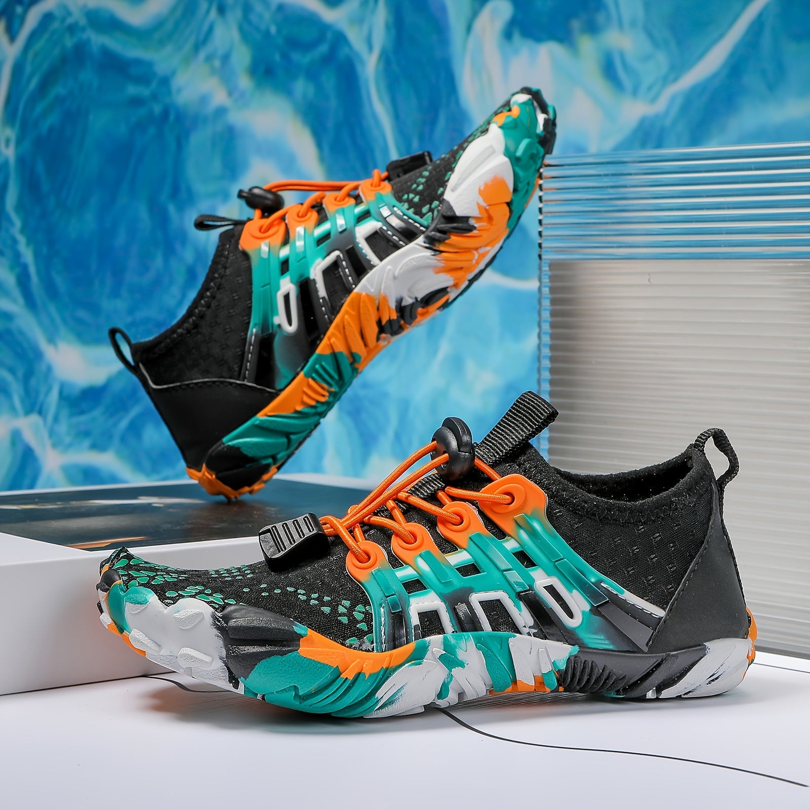 Детские водные туфли для плавания, серфинга, походов, с нескользящей, быстро сохнущей резиновой подошвой