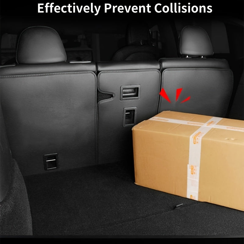 Rear Seat Back Protector Pad for Model Y PU Leather Backrest Cover Set