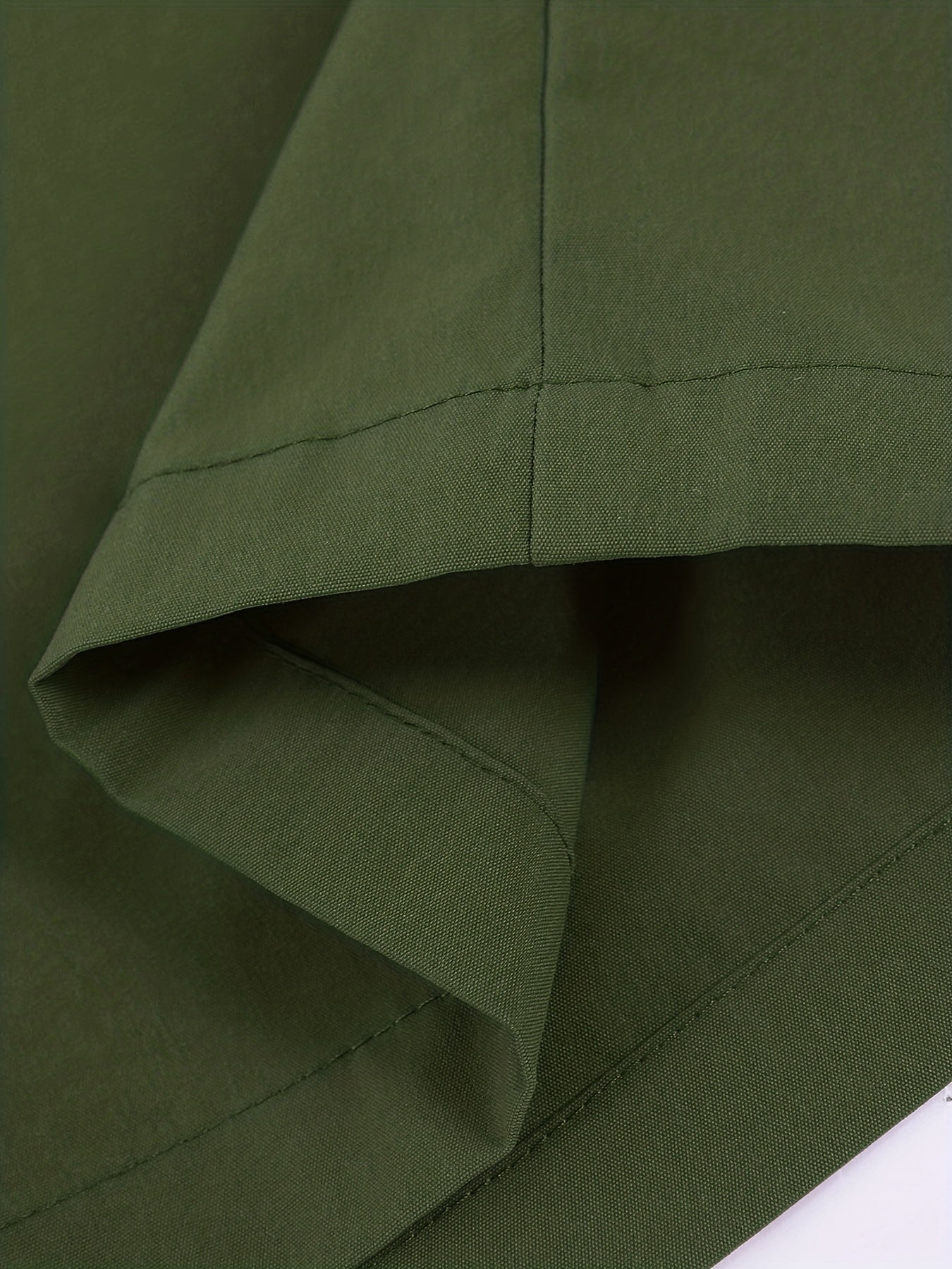 Plus Size Men's Casual Shirts Set 3 Polyester Solid Color Summer Woven Regular Fit