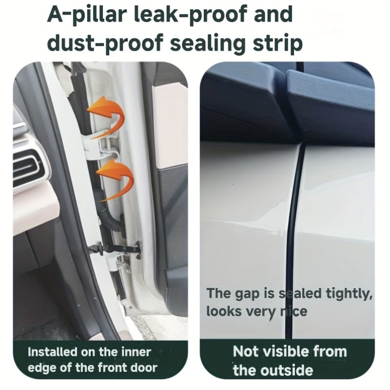 Car Door Gap Sealing Rubber Strip Noise Reduction Dustproof Easily Installed