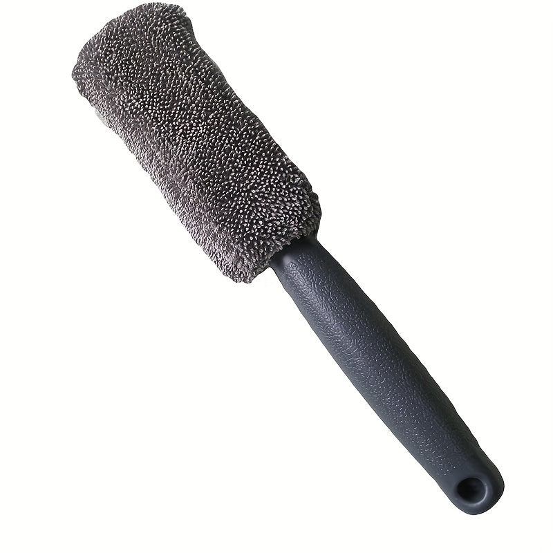 Tire Cleaning Brush Long Handle Car Wash Tool Durable Plastic Exterior