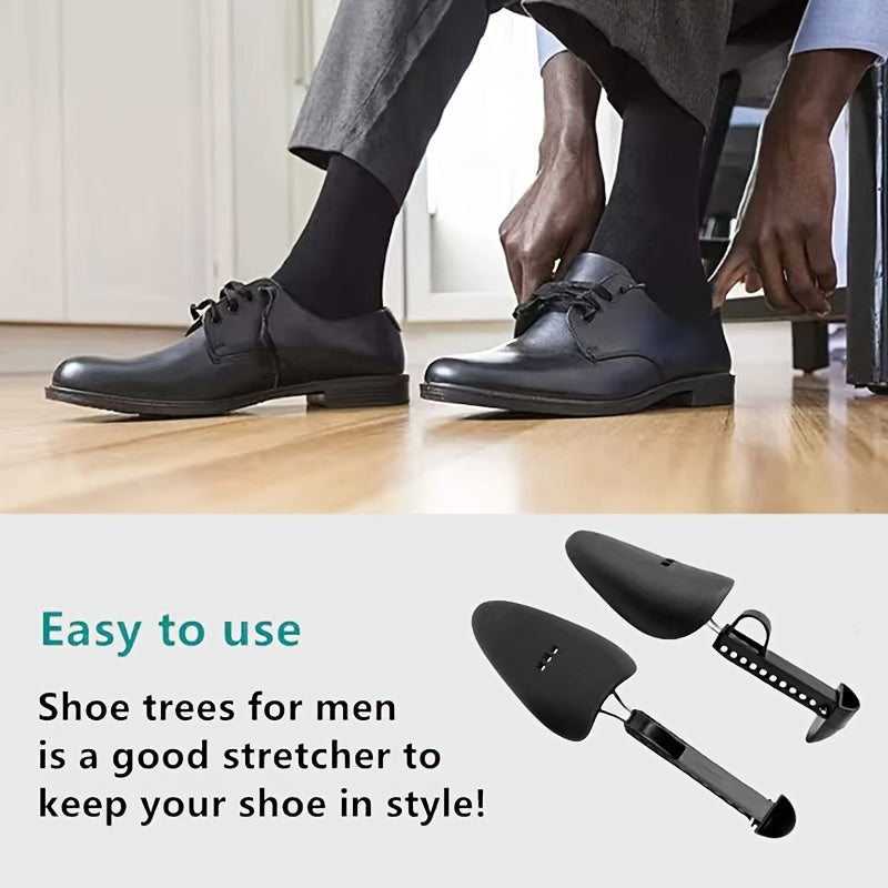 Men's Black Shoe Supports 4 Pack, Shoe Shape Maintainers, Extend Shoe Life