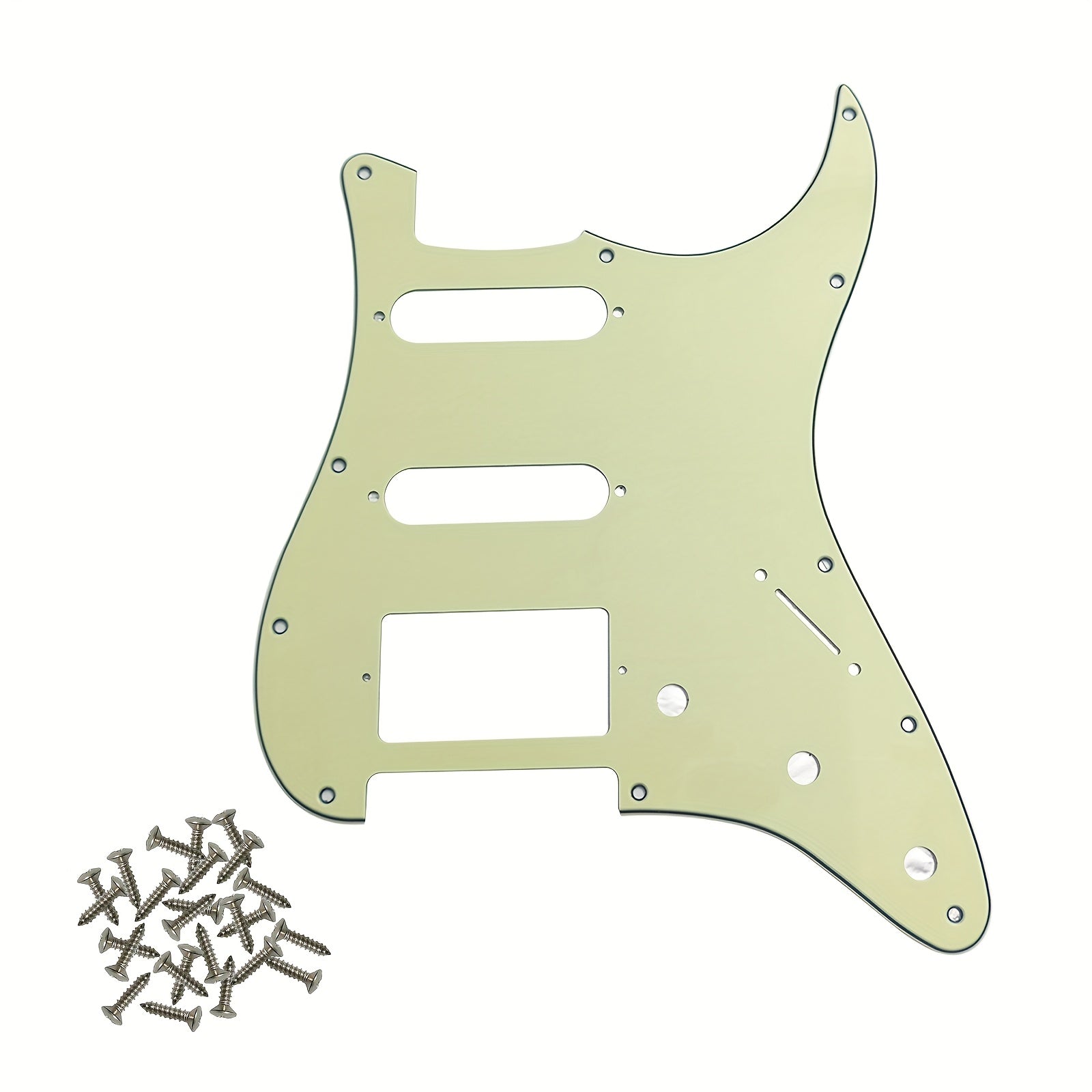 HSS 11-Hole Electric Guitar Pickguard for Standard FD ST Modern Style Guitars Black White Beige