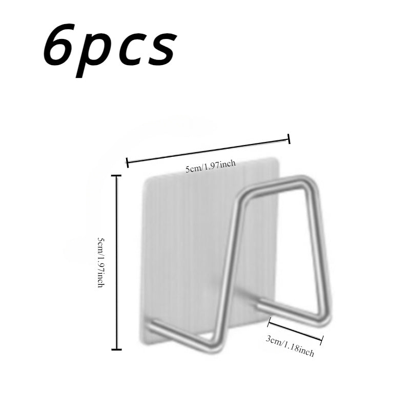 Wall-Mounted Stainless Steel Sponge Rack Kitchen Sink Drain Organizer with Shelf