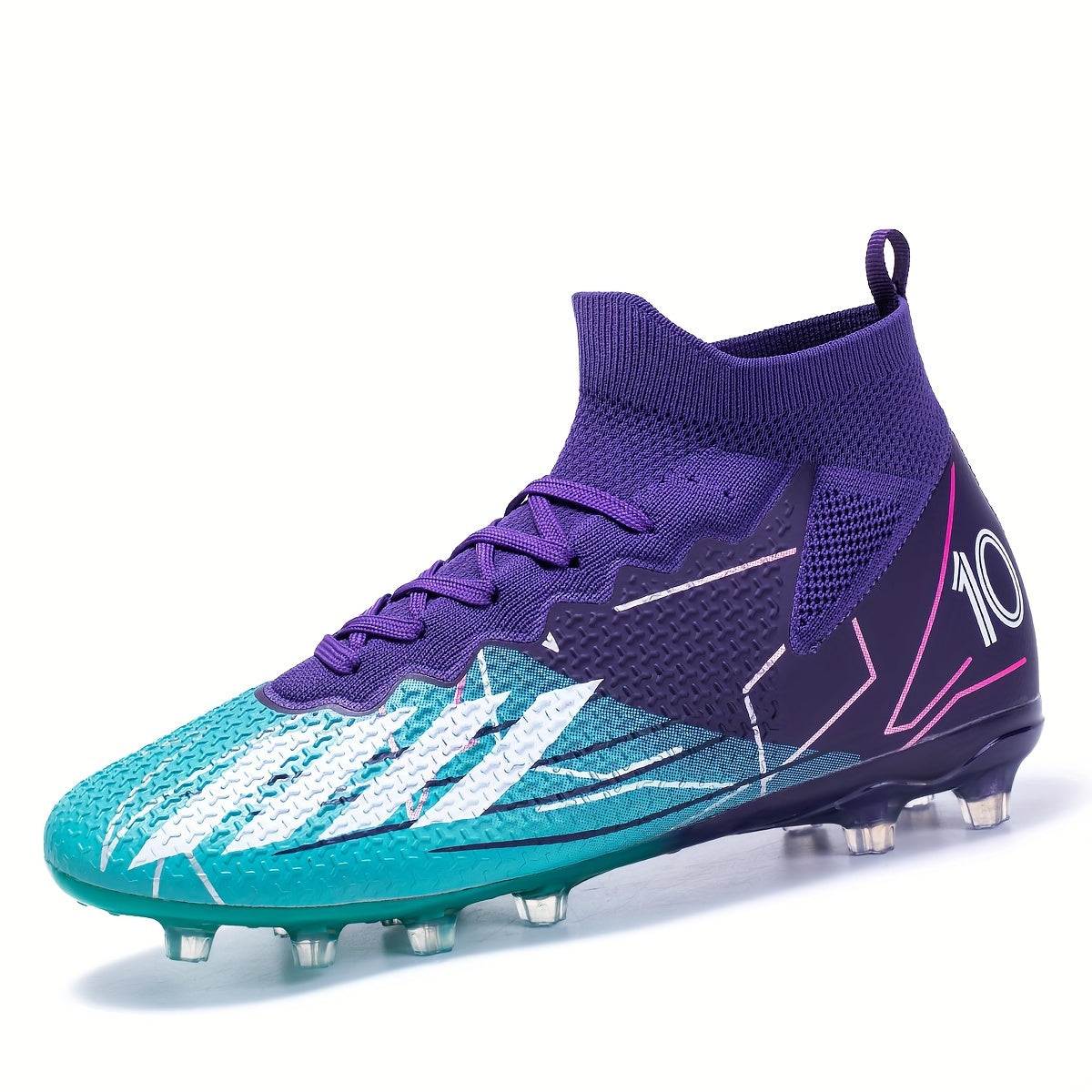 High Top Soccer Cleats Spikes Breathable Non-slip for Training and Competition