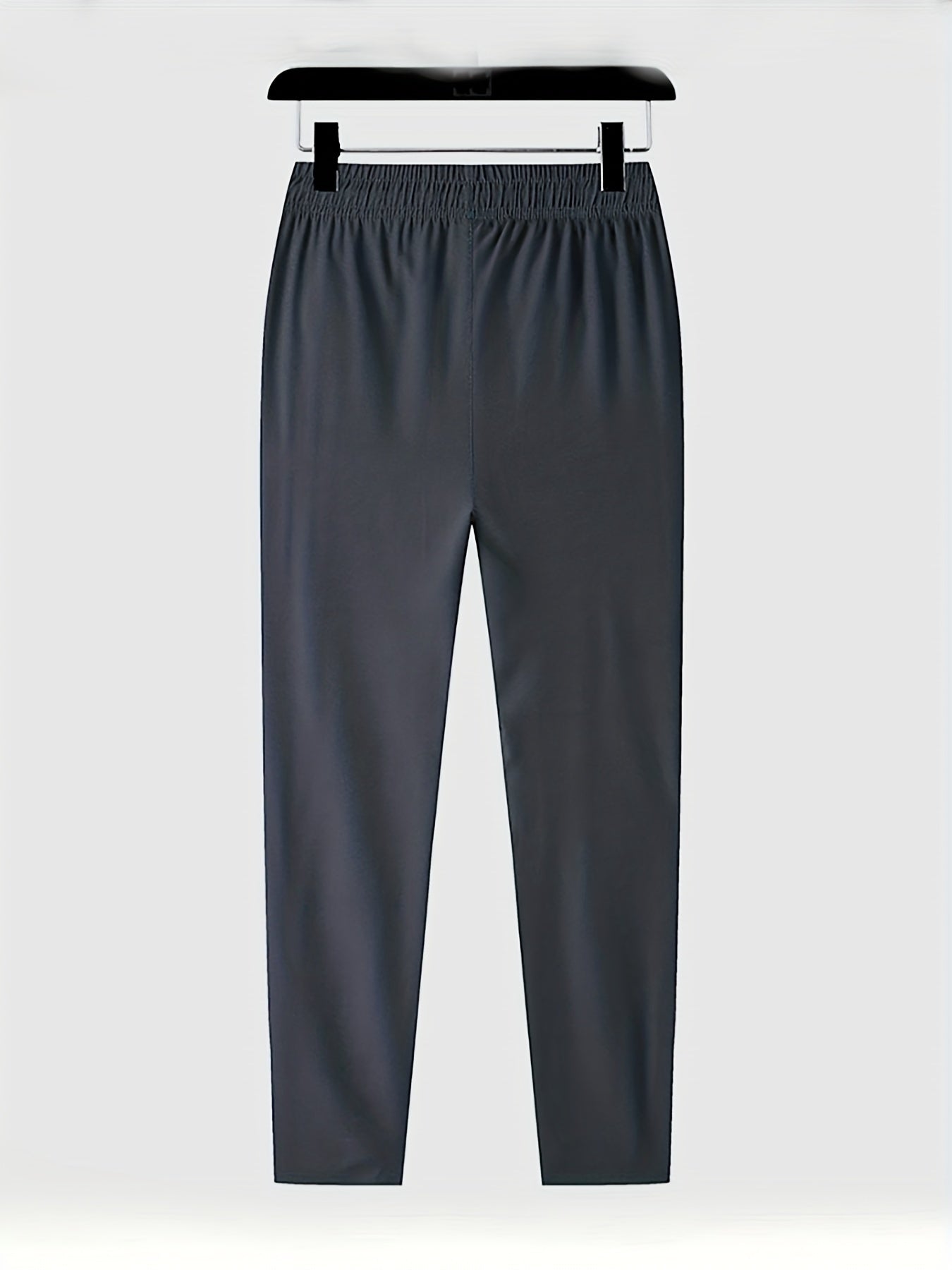 Men's Polyester Track Pants with Zipper Pockets for Outdoor Activities