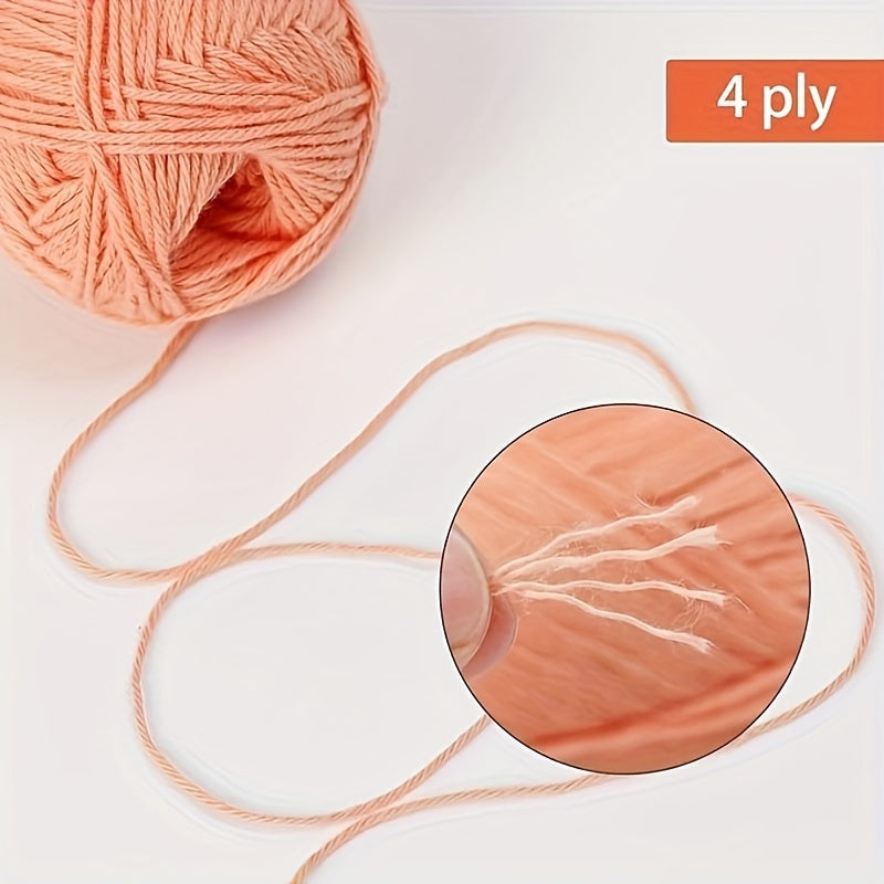 6 Pieces of 50g Soft Acrylic Yarn for Crocheting and Knitting, Assorted Colors