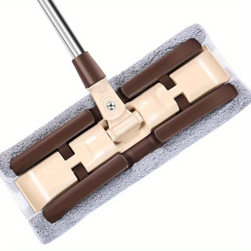 Hands-Free Flat Mop with Washable Microfiber Pads for Hardwood Tile Laminate Floors