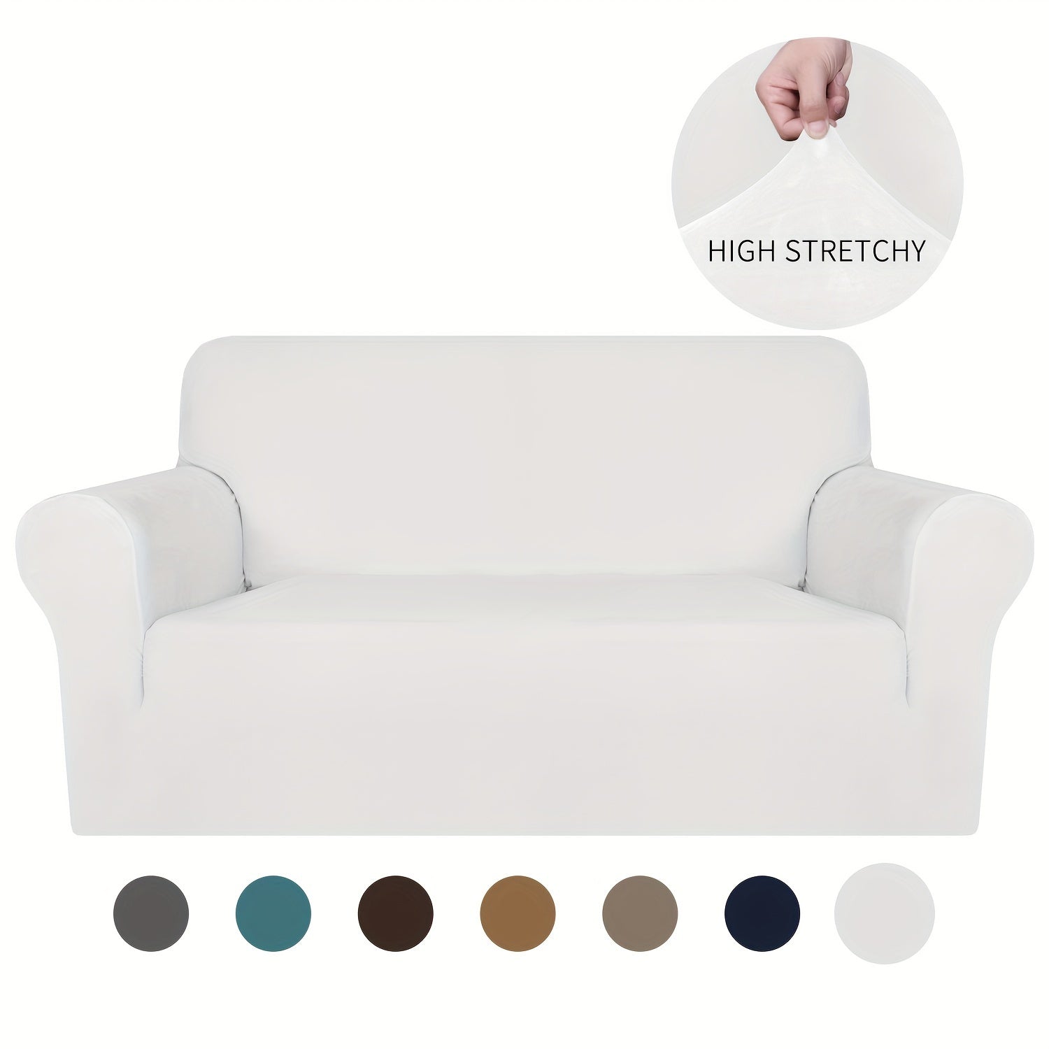 Velvet Sofa Cover Elastic Bottom All Seasons Pet Scratch Protection