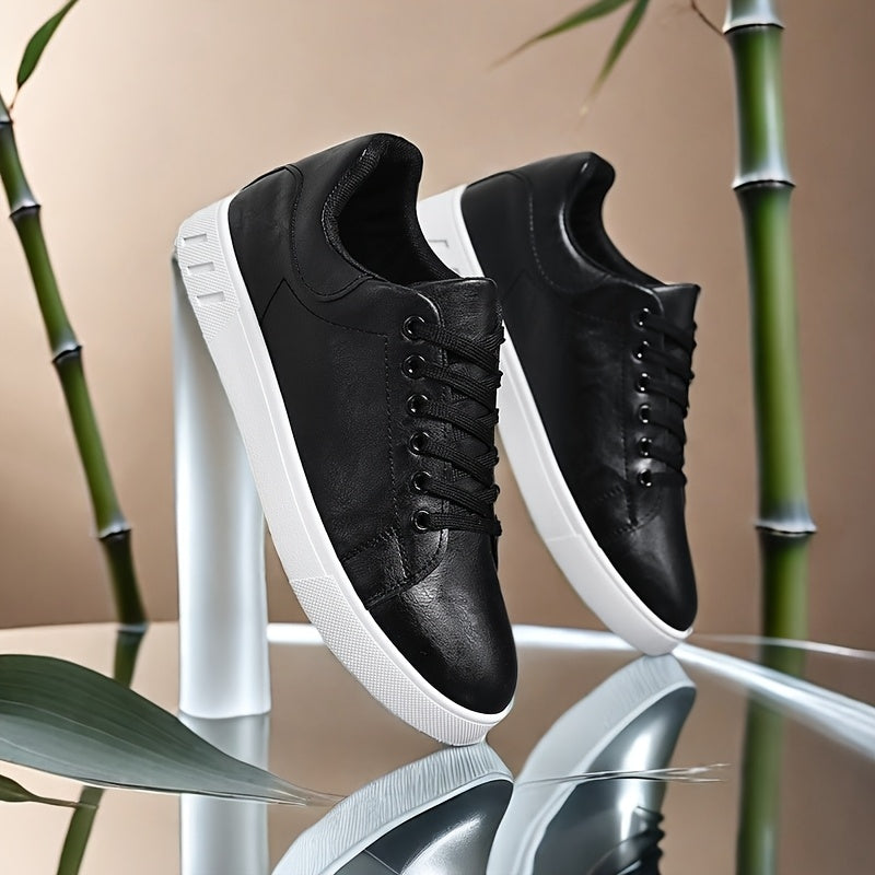 Men's Casual Sneakers Solid Color Low Top PVC Sole Fabric Inner All-Season