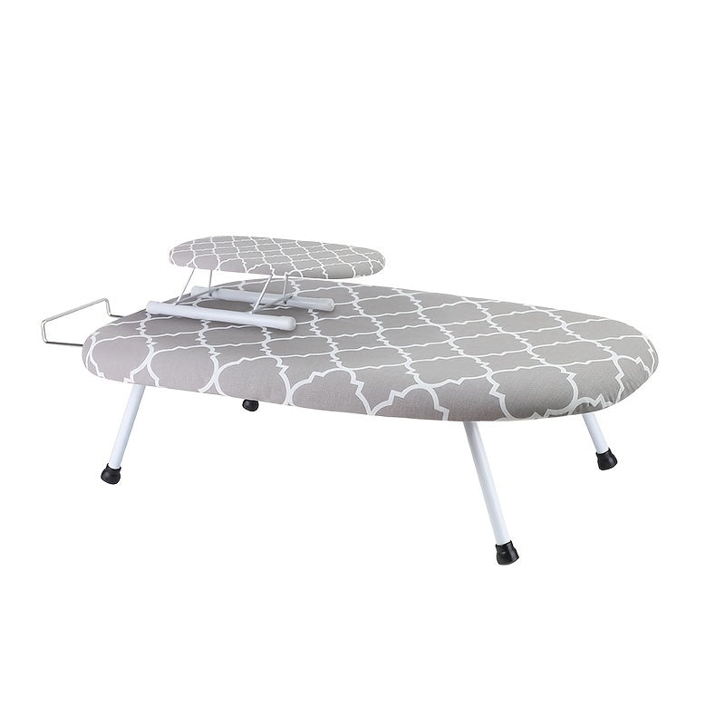 Adjustable Height Ironing Board with Foldable Legs and Removable Cover