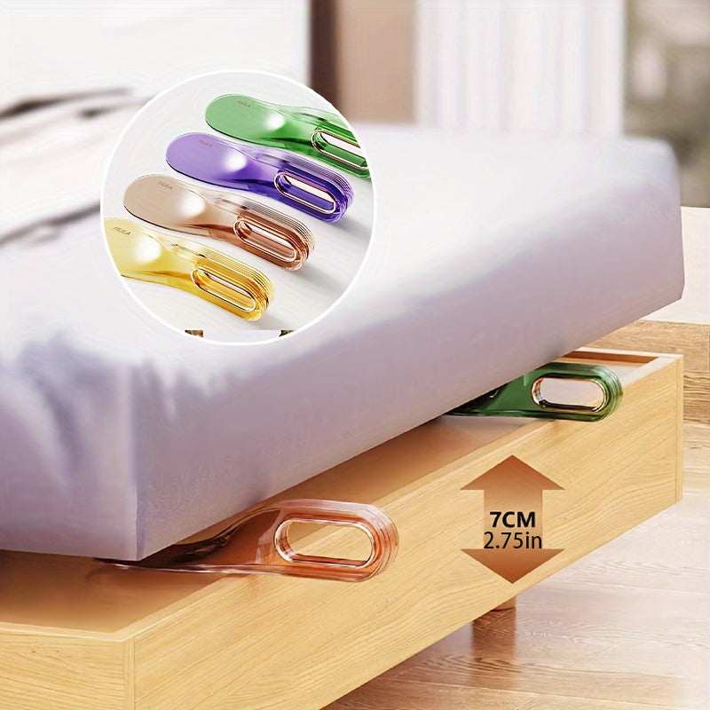 Ergonomic Mattress Lifter Tool for Adjusting Height and Tucking Sheets Green Plastic