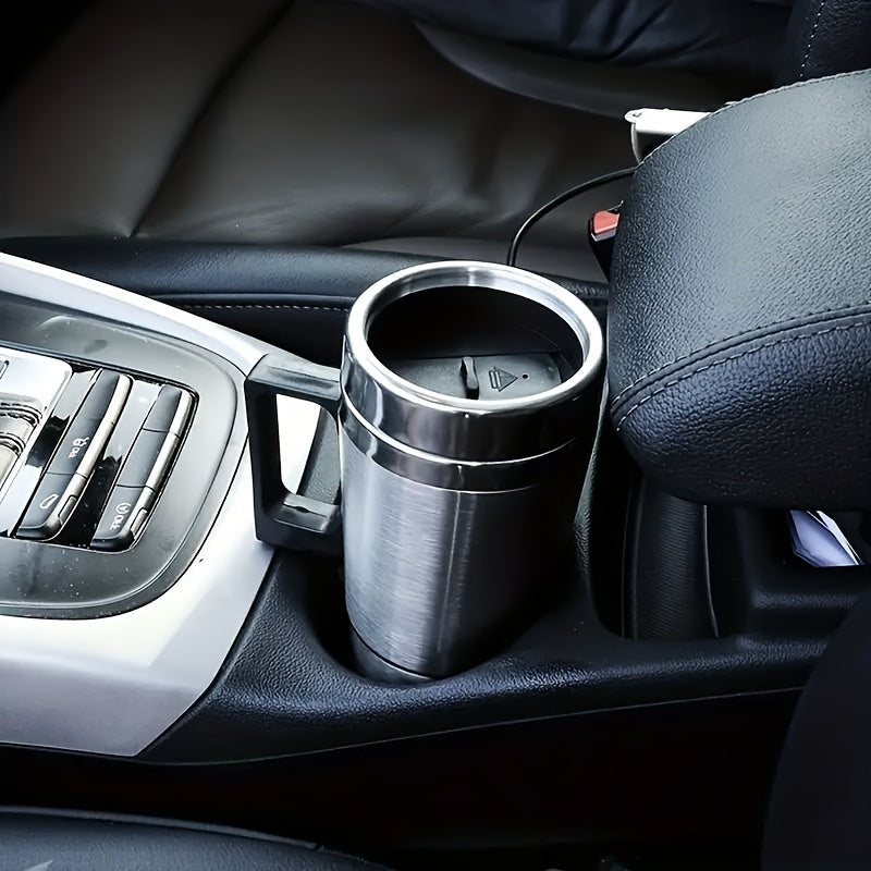 12V 24V Metall avtomobil issiq chashka, yashirin stakan bilan izolyatsiyalangan elektr sayohat uchun qahva va suv shisha