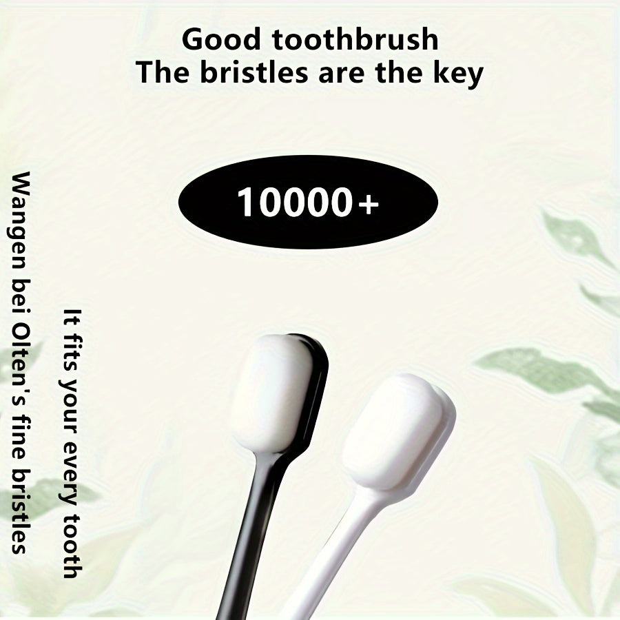 Nano Soft Toothbrushes for Adults 2/6 Pack High-Density Bristles Household Cleaning