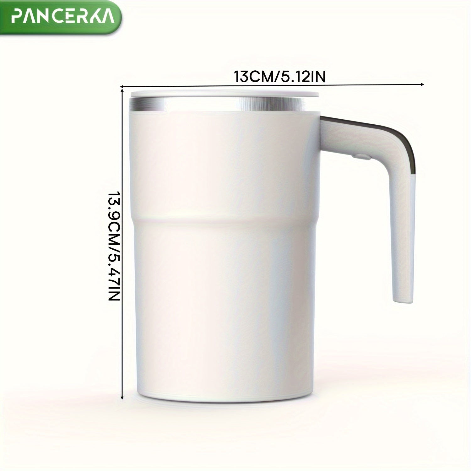 Self-Stirring Coffee Mug with Temperature Display USB Rechargeable Travel Tumbler for Hot Drinks