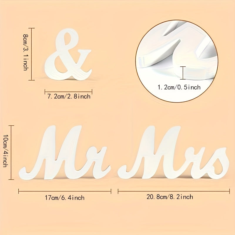 Rustic Wedding Signs for Party Decor and Home Wall Display Stand Figurines