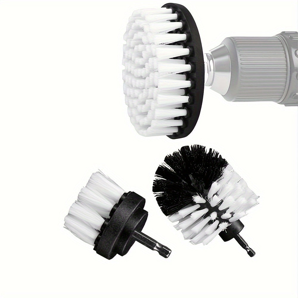 Vanna, oshxona va avtomobilni tozalash uchun 3 ta bo'lakli burg'ulash cho'tkasi to'plami