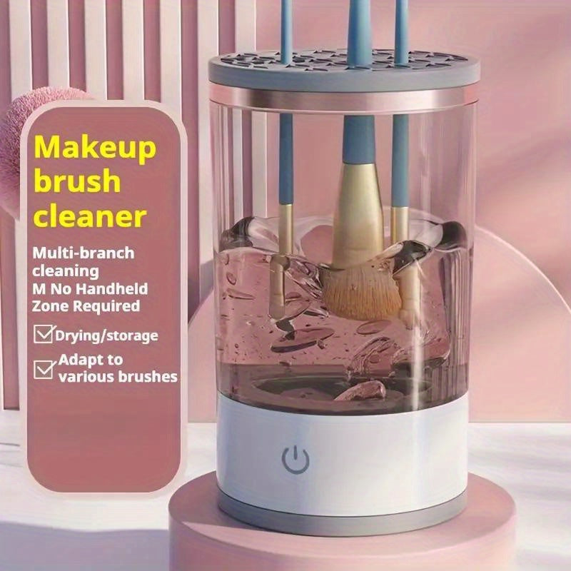 USB Powered Makeup Brush Cleaner Automatic Electric Cleaning Device Made of ABS Material