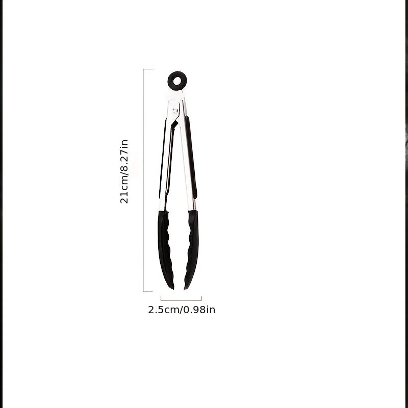 1 Mini Oshxona Qopqog'i To'plami, Silikon Boshli, Noxush Teflon Qopqog'i, Salat, Qovurish, Qovurish va Pishirish uchun mukammal - Oziq-ovqat bilan aloqa uchun xavfsiz