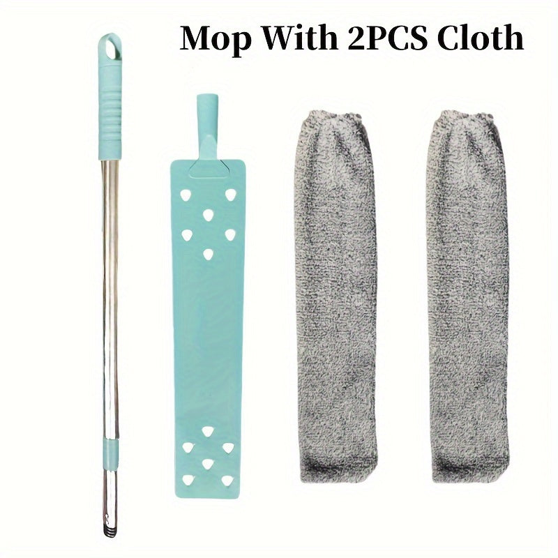 Tezkor tortiladigan chang tozalash tayoqchasi: shift, yotoq, divan va polni tozalash uchun uzoq masofa - batareyaga ehtiyoj yo'q.