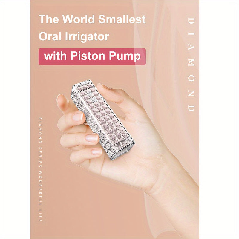 Mini irrigador de agua inalámbrico para dientes con 4 modos, estuche de viaje