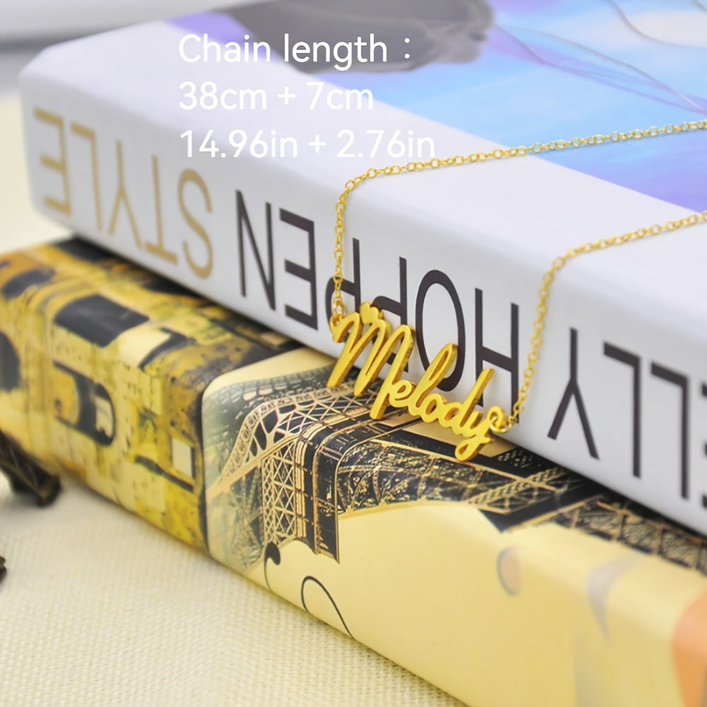 Personalized Heart Pendant Necklace Stainless Steel Boho Jewelry for Bridesmaids Gifts