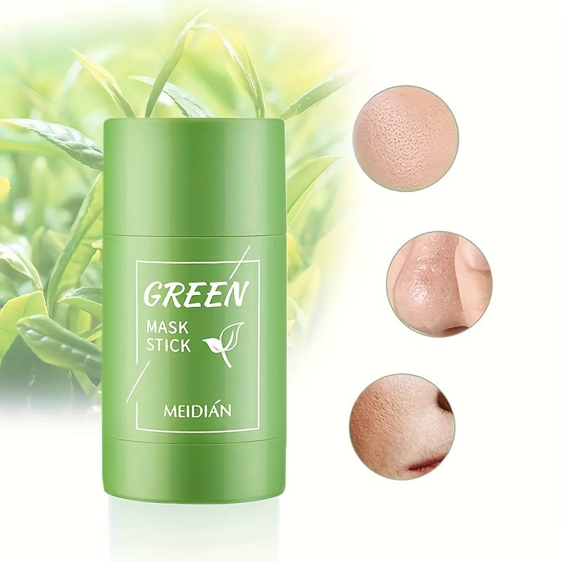 Barra de mascarilla facial de té verde 40g para limpiar los poros y rejuvenecer la piel