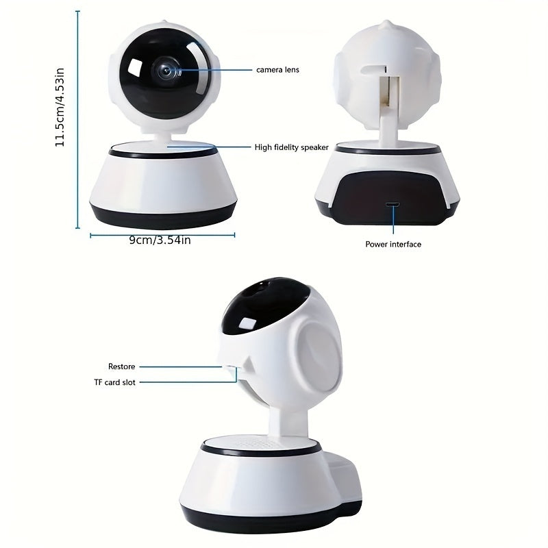 Smart WiFi Security Camera 720P HD Night Vision Two-Way Audio USB Power